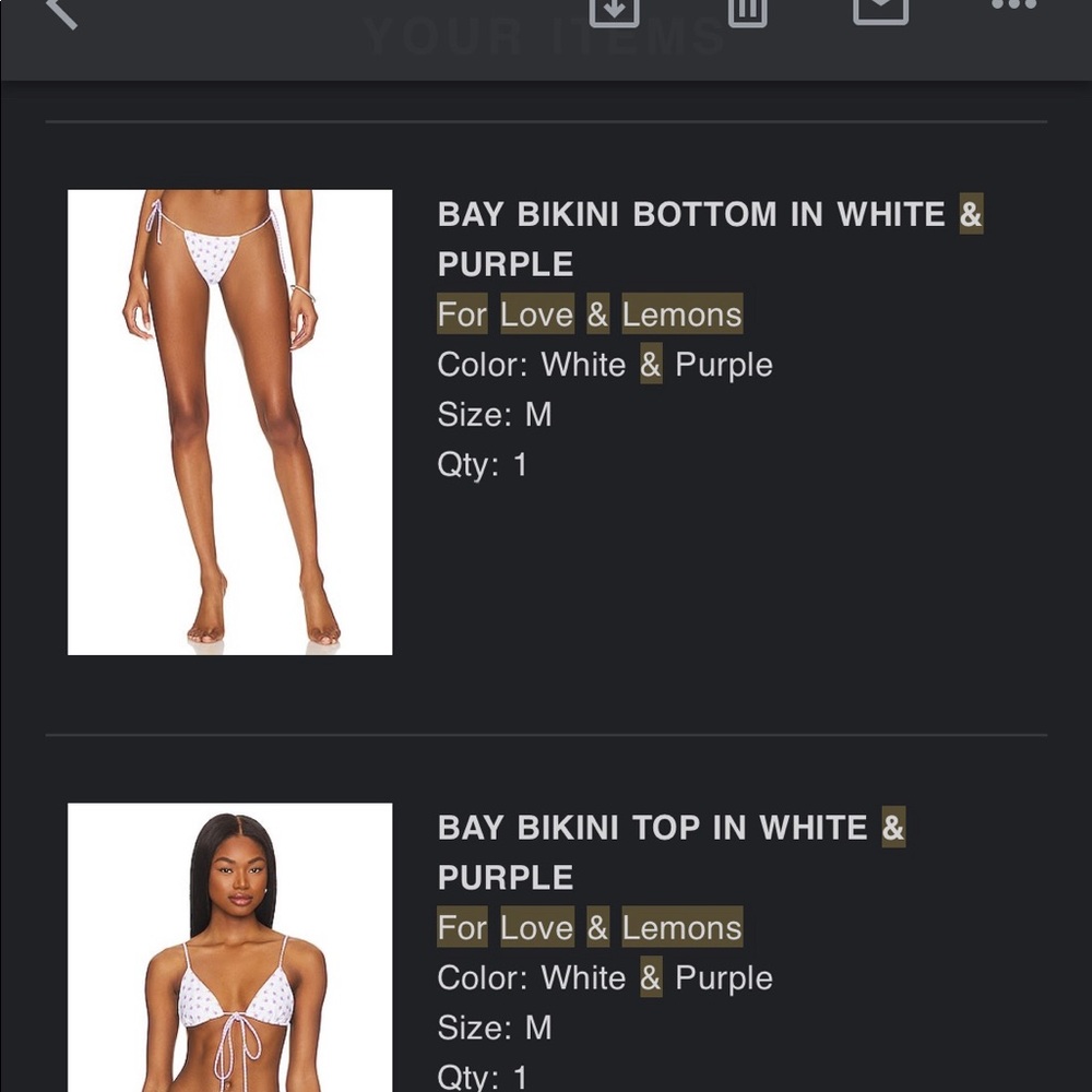 For Love and Lemons bikini